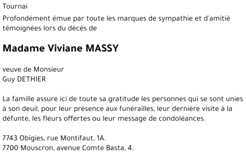 Viviane MASSY
