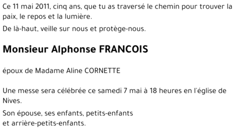 Alphonse FRANCOIS