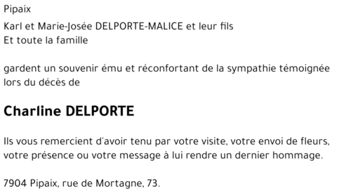 Charline DELPORTE