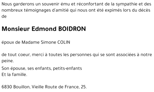 Edmond BOIDRON