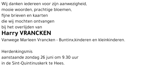 Harry VRANCKEN