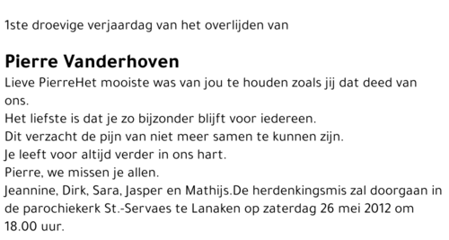 Pierre Vanderhoven