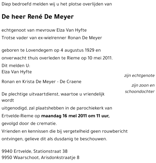 René De Meyer