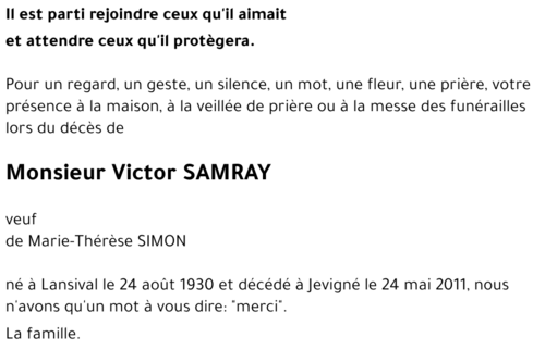 Victor SAMRAY
