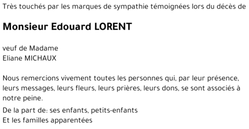 Edouard LORENT
