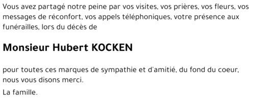 Hubert KOCKEN