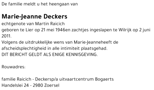 Marie-Jeanne Deckers