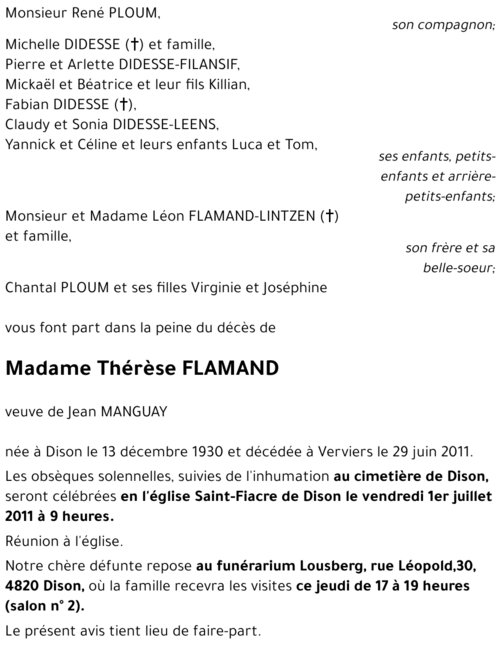 Thérèse FLAMAND
