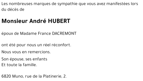 André HUBERT