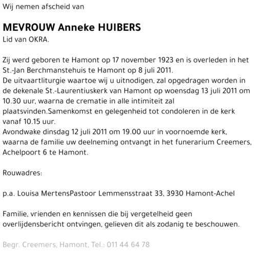 Anneke Huibers