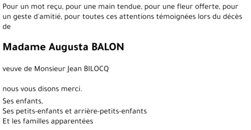 Augusta BALON