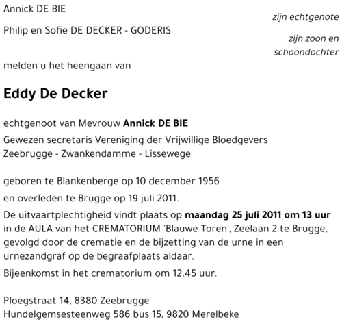Eddy De Decker
