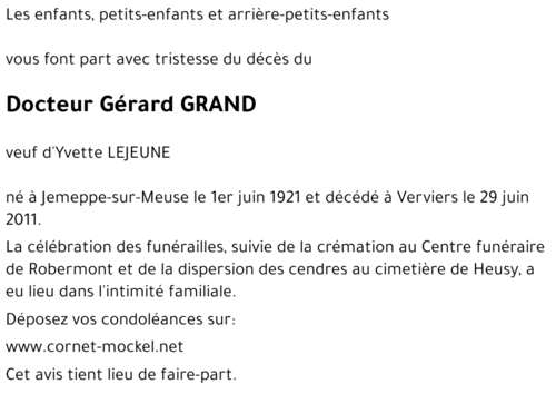 Gérard GRAND