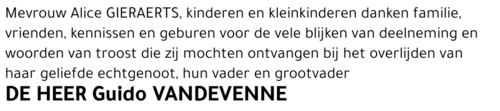 Guido VANDEVENNE