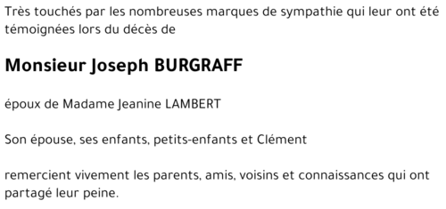 Joseph BURGRAFF