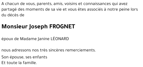 Joseph FROGNET