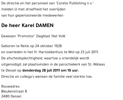 Karel DAMEN