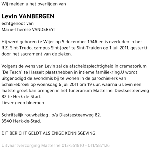 Levin Vanbergen