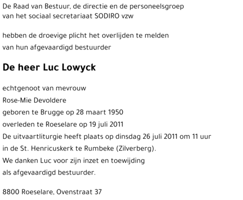 Luc Lowyck
