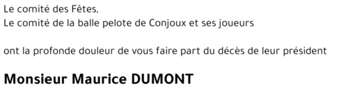 Maurice DUMONT