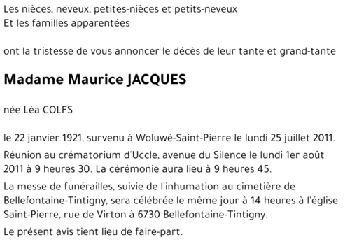 Maurice JACQUES