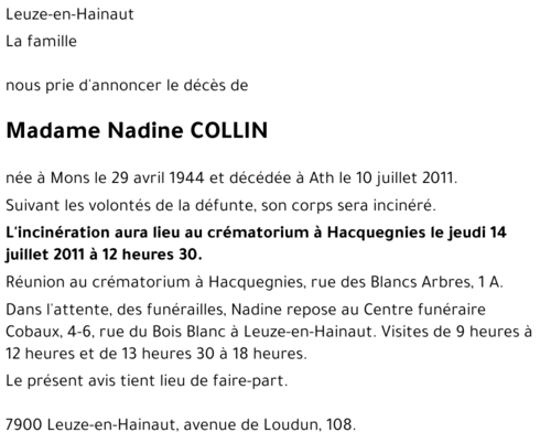 Nadine Collin