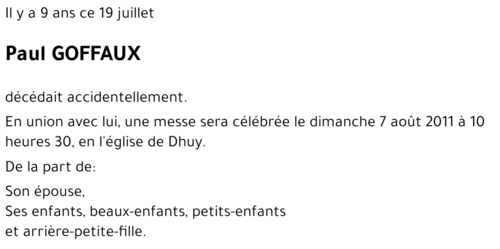 Paul GOFFAUX