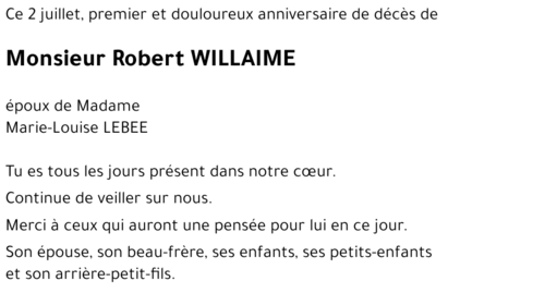 Robert WILLAIME
