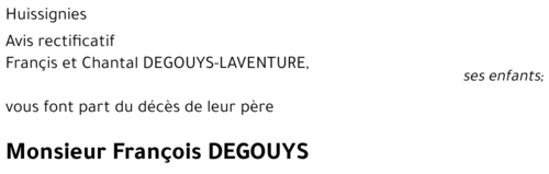 François DEGOUYS
