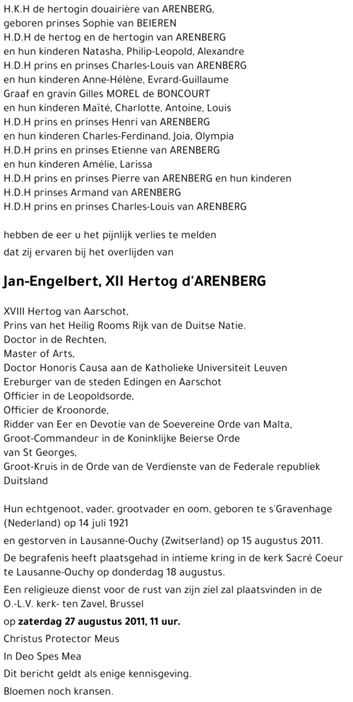 Jan-Engelbert ARENBERG