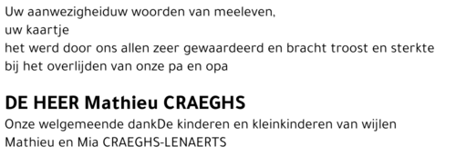 Mathieu CRAEGHS