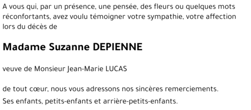 Suzanne DEPIENNE