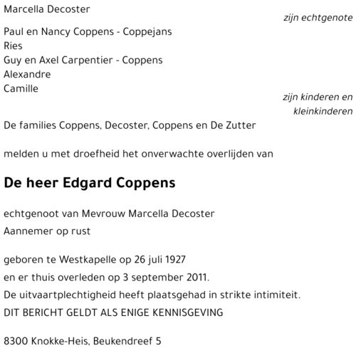 Edgard Coppens
