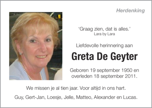 Greta De Geyter
