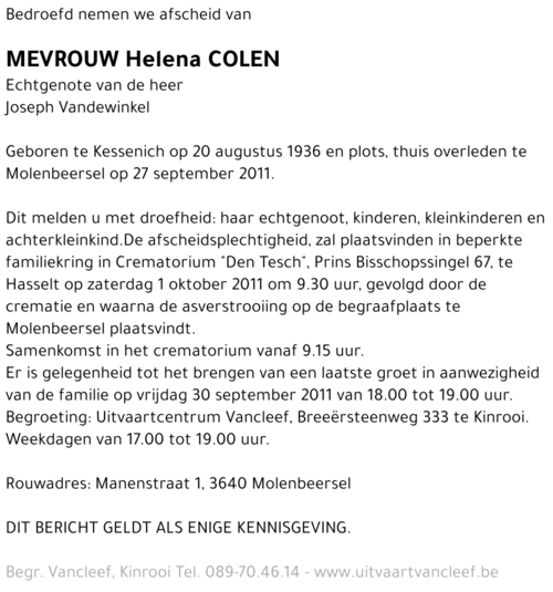Helena Colen