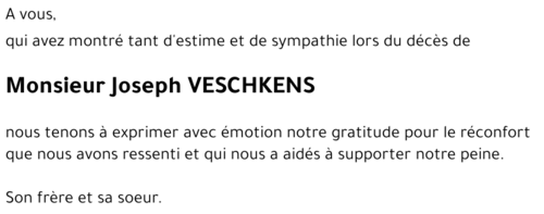 Joseph VESCHKENS