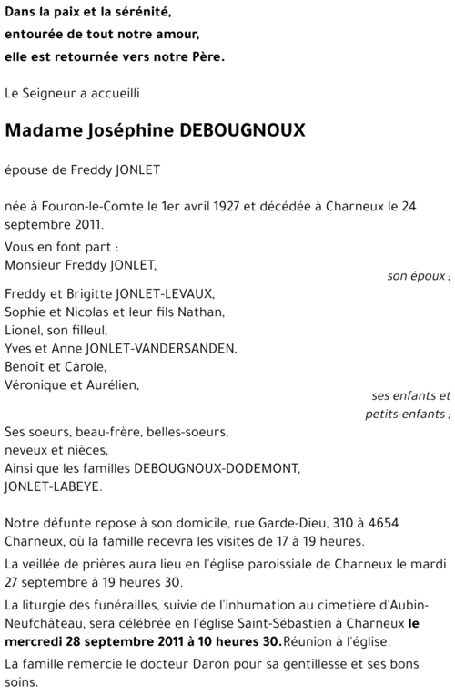 Joséphine DEBOUGNOUX