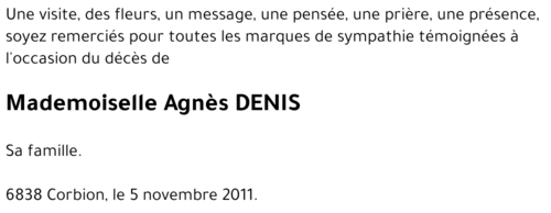 Agnès DENIS