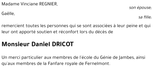 Daniel DRICOT