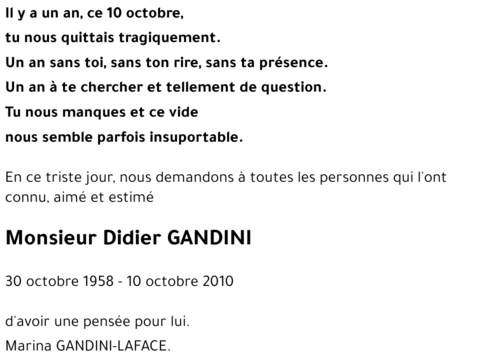 Didier GANDINI