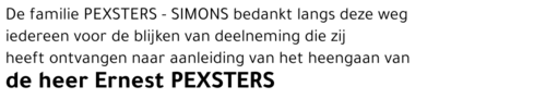 Ernest PEXSTERS