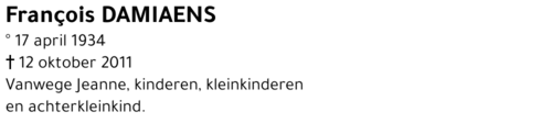 François Damiaens