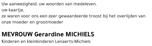 Gerardine Michiels