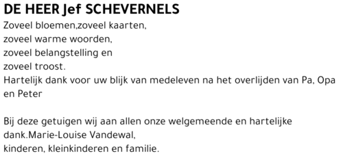 Jef Schevernels