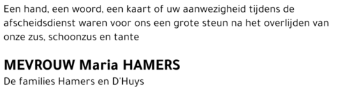 Maria Hamers