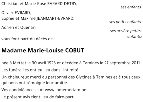 Marie-Louise COBUT
