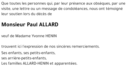 Paul ALLARD