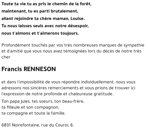 Francis RENNESON