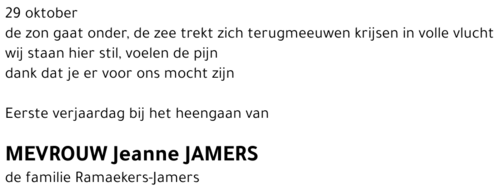 Jeanne JAMERS