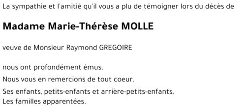 Marie-Thérèse MOLLE